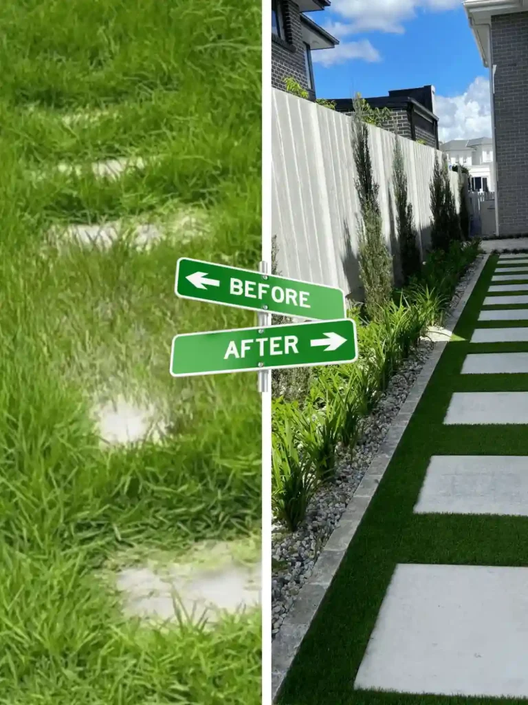 Side Yard Makeover & Pathway Edging By Preme Landscaping and Lawn Care Kenosha