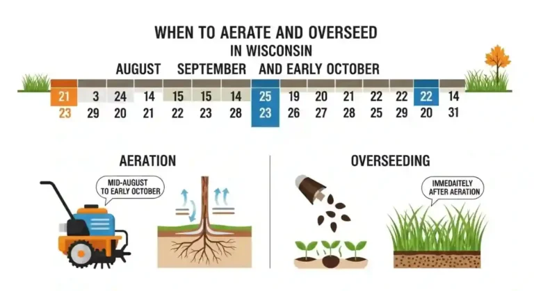 When to aerate and overseed in Kenosha WI